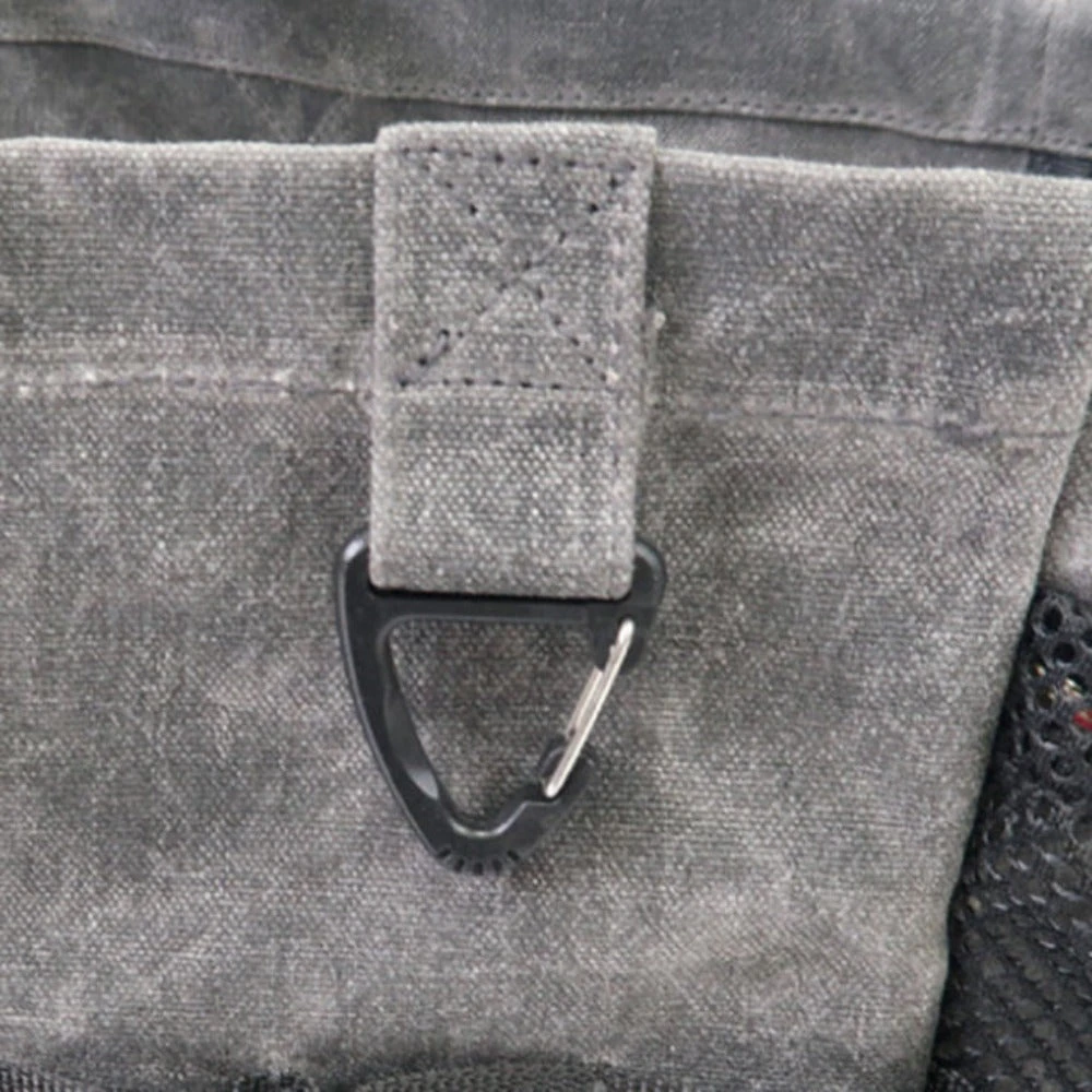 Post General Waxed Canvas Tool Bag Rectangle - Grey 4 Post General Waxed Canvas Tool Bag Rectangle - Grey - Image 2