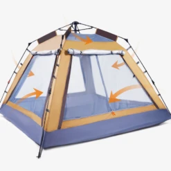 Hewolf Auto 3-4 Person Tent - Camel 13 Hewolf Auto 3-4 Person Tent - Camel -Roam Ready 12 1