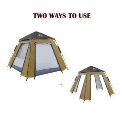 Hewolf Auto 3-4 Person Tent - Camel 12 Hewolf Auto 3-4 Person Tent - Camel -Roam Ready 15