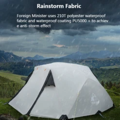 Hewolf 2 Person Camping Tent -Roam Ready 1589 11