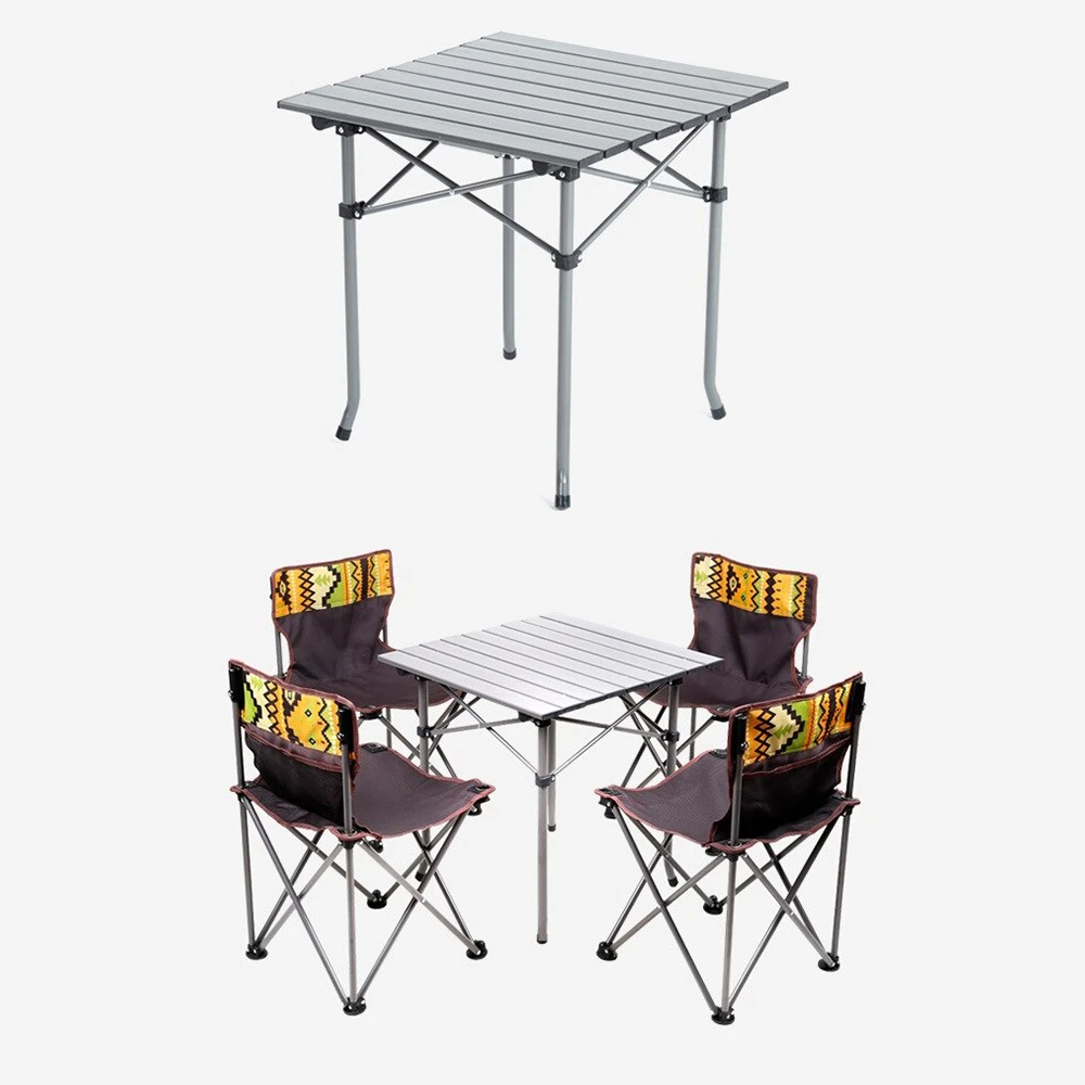 Hewolf 5pcs Set Camping Foldable Table And Chairs 10 Hewolf 5pcs Set Camping Foldable Table And Chairs - Image 8