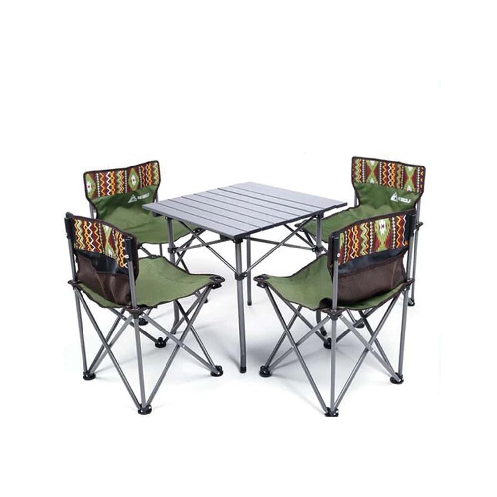 Hewolf 5pcs Set Camping Foldable Table And Chairs 8 Hewolf 5pcs Set Camping Foldable Table And Chairs - Image 6