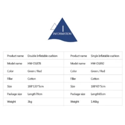 Hewolf Inflatable Mat Orange - Single/Double -Roam Ready 18781