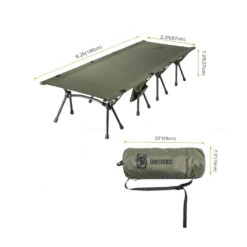 OneTigris Outdoor Foldable Camp Bed - Ranger Green -Roam Ready 1 f5a83ce4 4e93 4bd4 9eff 24c40c4ca940