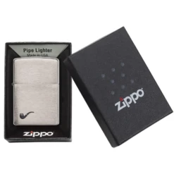 Zippo 200pl Pipe Brushed Chrome - Refillable Windproof Lighter 10 Zippo 200pl Pipe Brushed Chrome - Refillable Windproof Lighter -Roam Ready 200pl 5