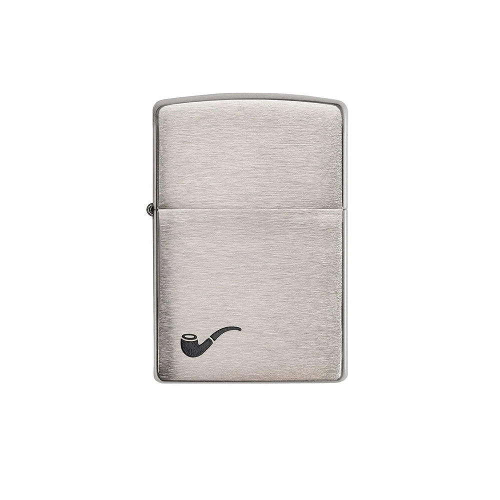 Zippo 200pl Pipe Brushed Chrome - Refillable Windproof Lighter 3 Zippo 200pl Pipe Brushed Chrome - Refillable Windproof Lighter