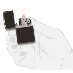 Zippo Ebony Refillable Windproof Lighter - 24756 11 Zippo Ebony Refillable Windproof Lighter - 24756 -Roam Ready 24756 5