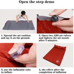 Hewolf Inflatable Mat Orange - Single/Double -Roam Ready 333