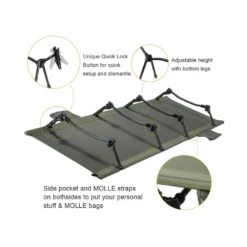 OneTigris Outdoor Foldable Camp Bed - Ranger Green -Roam Ready 3 97093e6b 1c9b 4cf7 8df9 fa2ecadc0c4d