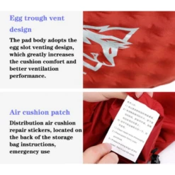 Hewolf Inflatable Mat Orange - Single/Double -Roam Ready 444