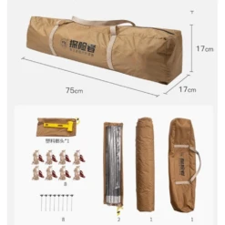 Adventurer Tanxianzhe Waterproof Awning Anti-tearing Sunshade Tarp Outdoor Camping Tan 18 Adventurer Tanxianzhe Waterproof Awning Anti-tearing Sunshade Tarp Outdoor Camping Tan -Roam Ready 4 5cb3d779 003a 4e5d 8477 d1c1efada5c5