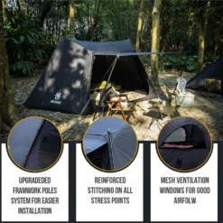 OneTigris Solo Homestead Camping Tent - Black 10 OneTigris Solo Homestead Camping Tent - Black -Roam Ready 4 7d3c17b6 6a61 4bde aa75 41a975bbf173