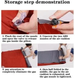 Hewolf Inflatable Mat Orange - Single/Double -Roam Ready 55 3