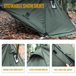 OneTigris Roc Shield Bushcraft Tent TC Version - Ranger Green -Roam Ready 5 519e8a40 41e6 409c 876e 608342ba6b9f