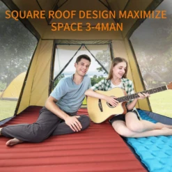 Hewolf Auto 3-4 Person Tent - Camel 18 Hewolf Auto 3-4 Person Tent - Camel -Roam Ready 6 4