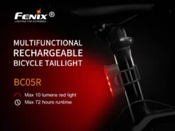 Fenix BCO5R Multifunctional Rechargable Bicycle Tail Light -Roam Ready BC05R 01 E 82786.1542211097