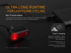 Fenix BCO5R Multifunctional Rechargable Bicycle Tail Light -Roam Ready BC05R 08 E 14496.1542211098