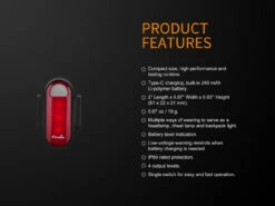 Fenix BCO5R Multifunctional Rechargable Bicycle Tail Light -Roam Ready BC05R 13 E 90615.1542211098