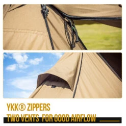 OneTigris Roc Shield Bushcraft Tent (New TC Version) -Roam Ready CE BHS04 TC A 05