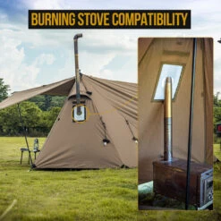 OneTigris Roc Shield Bushcraft Tent (New TC Version) -Roam Ready CE BHS04 TC A 06