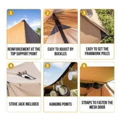 OneTigris Solo Homestead Camping Tent (TC Version) 11 OneTigris Solo Homestead Camping Tent (TC Version) -Roam Ready CE BHS06 TC A 05