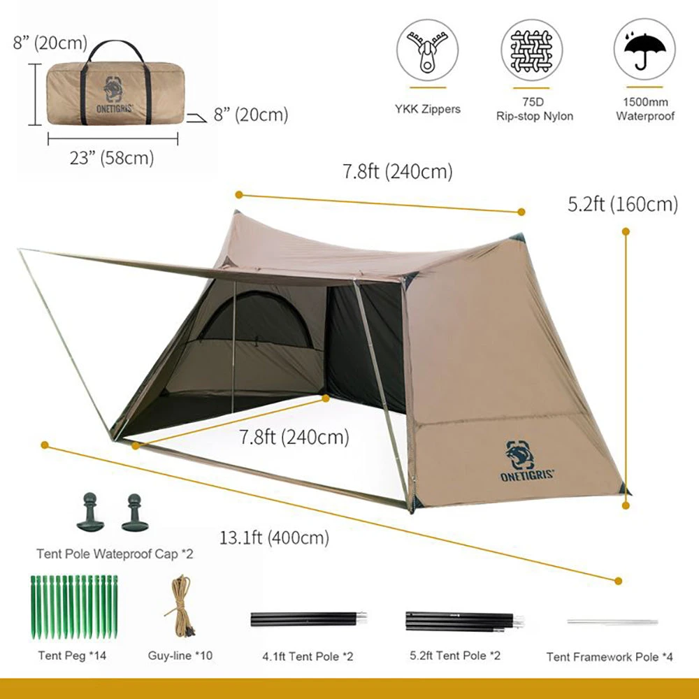 OneTigris Solo Homestead Camping Tent 4 OneTigris Solo Homestead Camping Tent - Image 2
