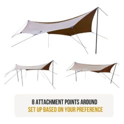 OneTigris Bulwark Rain Fly Camping Tarp - T/C Version -Roam Ready CE HTM01 TC A 06