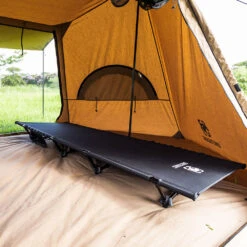 OneTigris Outdoor Foldable Camp Bed - Black -Roam Ready CE ZDC01 BK 05