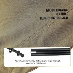 OneTigris Outdoor Foldable Camp Bed - Coyote Brown -Roam Ready CE ZDC01 CB 05