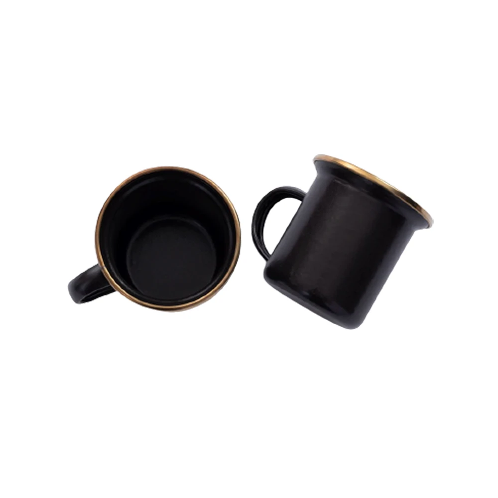Barebones Enamel Espresso Cup - Set Of 2 3 Barebones Enamel Espresso Cup - Set Of 2