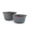 Barebones Enamel Mixing Bowl Slate - Set Of 2 -Roam Ready CKW 378 02