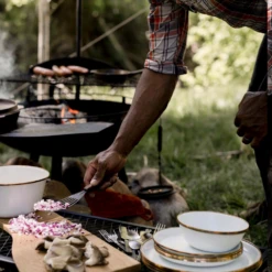 Barebones Enamel Salad Plate - Set Of 2 26 Barebones Enamel Salad Plate - Set Of 2 -Roam Ready CKW 392 04