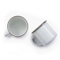 Barebones Enamel Cup - Set Of 2 -Roam Ready CKW 393 3