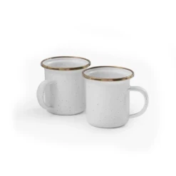 Barebones Enamel Cup - Set Of 2 -Roam Ready CKW 393 4