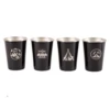 Camp Leader 4 Pcs Stainless Steel Cup - Black 2 Camp Leader 4 Pcs Stainless Steel Cup - Black -Roam Ready CL01 BLK 02