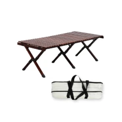 Camp Leader Large Wooden Egg Roll Table -Roam Ready CL09BWN 3