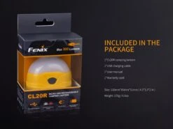Fenix CL20R Camping Lantern 300 Lumen 21 Fenix CL20R Camping Lantern 300 Lumen -Roam Ready CL20R lantern package