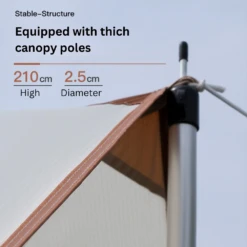 Adventurer Tanxianzhe Waterproof Awning Anti-tearing Sunshade Tarp Outdoor Camping Tan 19 Adventurer Tanxianzhe Waterproof Awning Anti-tearing Sunshade Tarp Outdoor Camping Tan -Roam Ready CLEARANCEADVENTURER