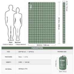 Etrol Whale Double Inflatable Sleeping Pad -Roam Ready CQD 2 Be 08