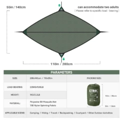 Etrol Bat Hammock 20 Etrol Bat Hammock -Roam Ready DC SJ Ge1 08