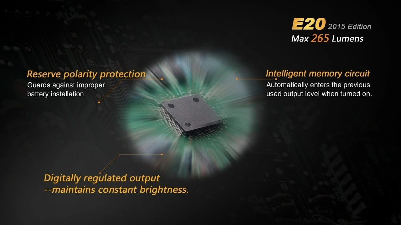 Fenix E20 XP-E2 LED Flashlight (2015 EDITION) 9 Fenix E20 XP-E2 LED Flashlight (2015 EDITION) - Image 7