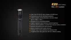 Fenix E20 XP-E2 LED Flashlight (2015 EDITION) 22 Fenix E20 XP-E2 LED Flashlight (2015 EDITION) -Roam Ready E202015 14 E 99839 98925.1443050098