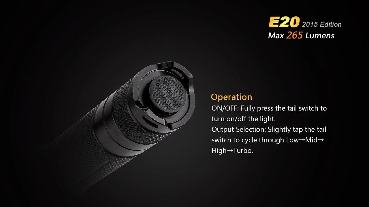 Fenix E20 XP-E2 LED Flashlight (2015 EDITION) 13 Fenix E20 XP-E2 LED Flashlight (2015 EDITION) - Image 11
