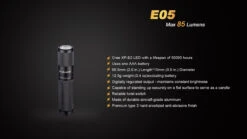 Fenix E05 XP-E2 LED Flashlight 25 Fenix E05 XP-E2 LED Flashlight -Roam Ready E25 15 14543 96023.1443049304