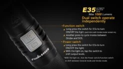 Fenix E35 XL-L2 UE LED Flashlight Black 2016 Version 33 Fenix E35 XL-L2 UE LED Flashlight Black 2016 Version -Roam Ready E35UE 6 E 34955.1452788933.1280.1280 30785.1495139308