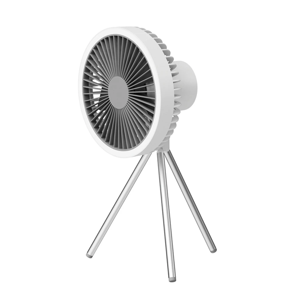 Tripod Fan With White Ring Light USB Rechargeable 4 Tripod Fan With White Ring Light USB Rechargeable - Image 2