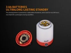 Fenix CL23 Camping Lantern Fresh Green -Roam Ready Fenix CL23 Lantern AA Batteries