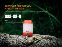 Fenix CL23 Camping Lantern Fresh Green -Roam Ready Fenix CL23 Lantern Emergency Batteries