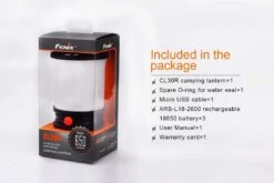 Fenix CL30R Camping Lantern -Roam Ready Fenix CL30R Lantern included items