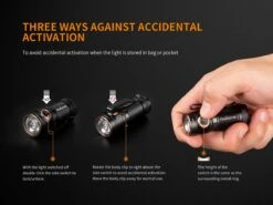 Fenix E18R XP-L Hi Led Flashlight Black 750 Lumen -Roam Ready Fenix E18R EDC Flashlight lock out